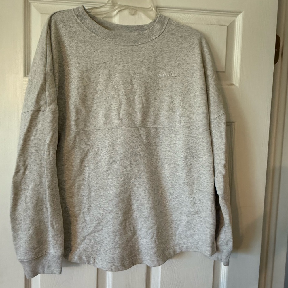 PINK Victoria's Secret Light Gray Sweatshirt